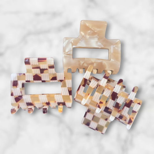 1.25 Checker Hair Clip