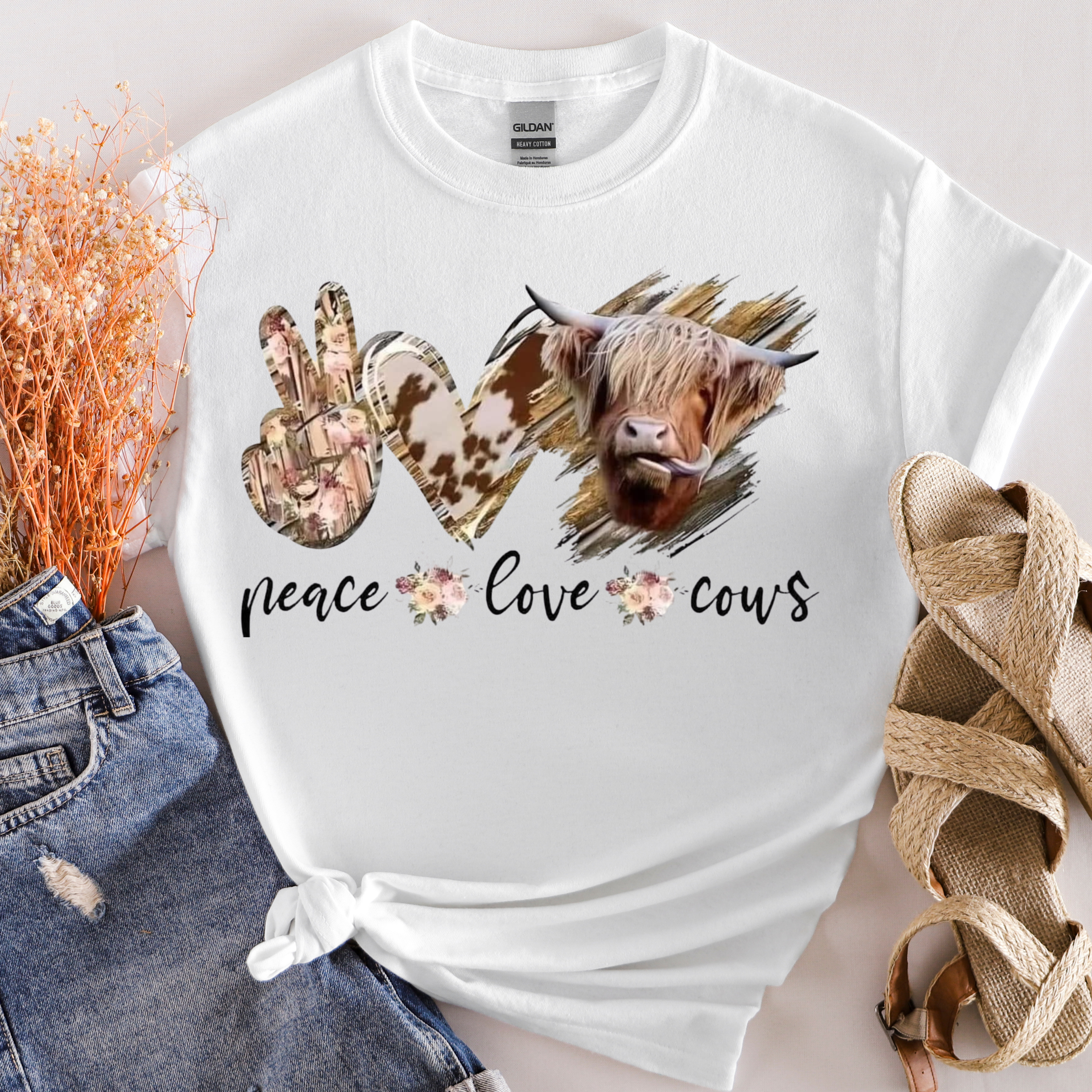 Peace, Love & Cows T-Shirt