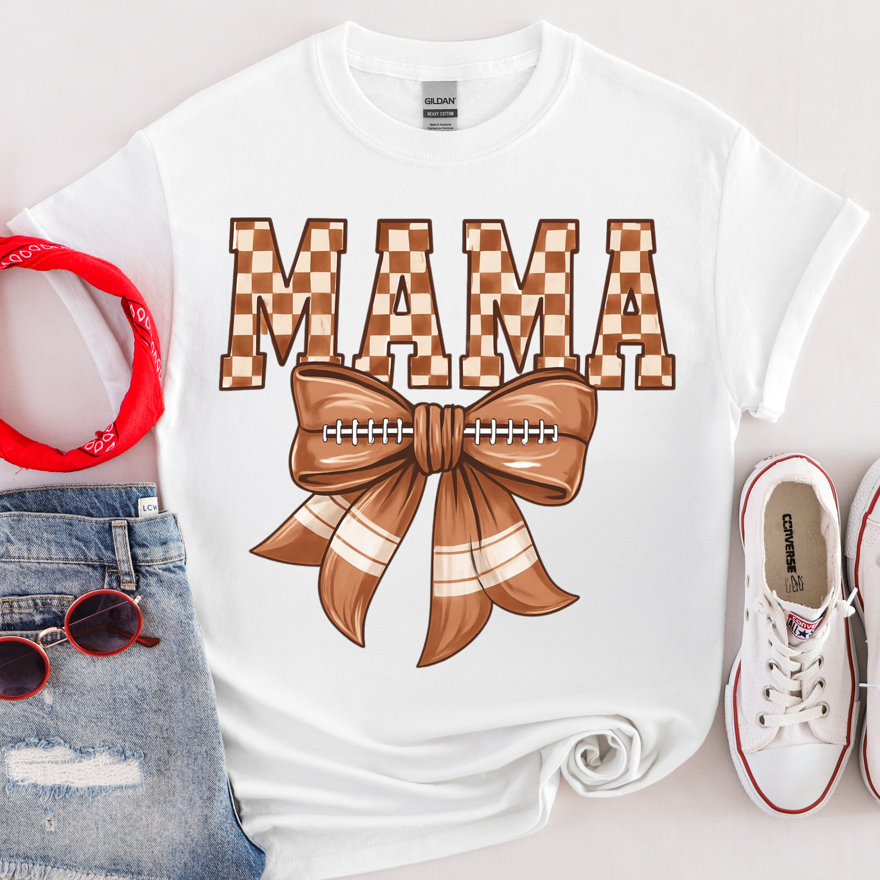 Mama Football Bow