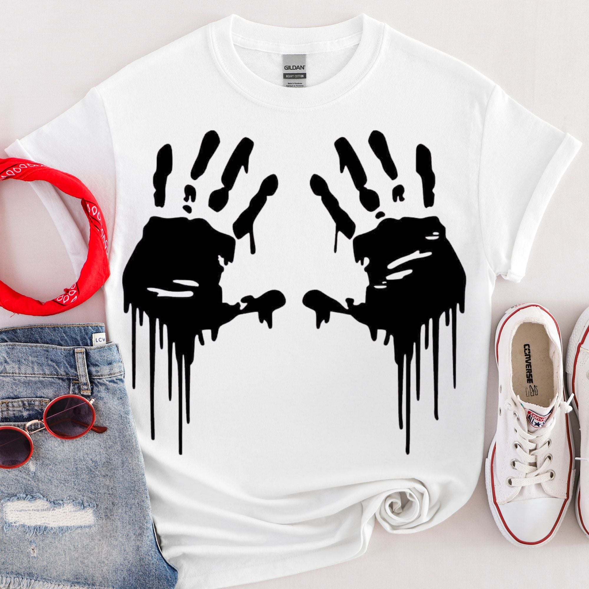 Black Hands Halloween T-Shirt