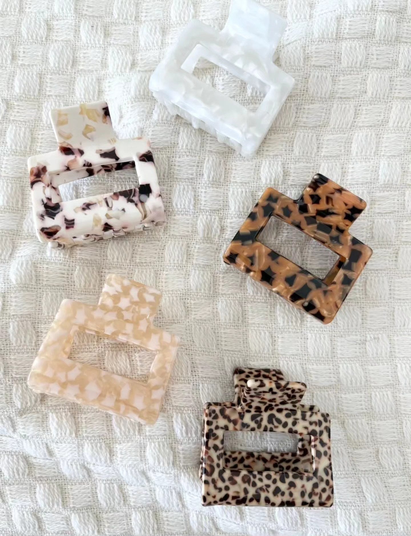 Dark & Light Brown 2-Inch Hair Clips
