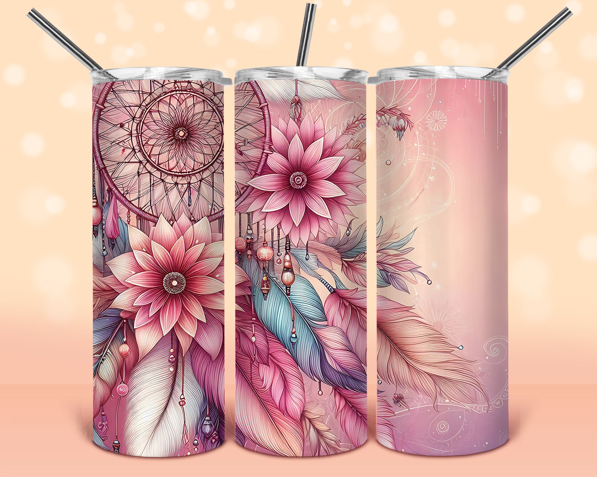 20oz Dream Catcher Stainless Steel Tumbler