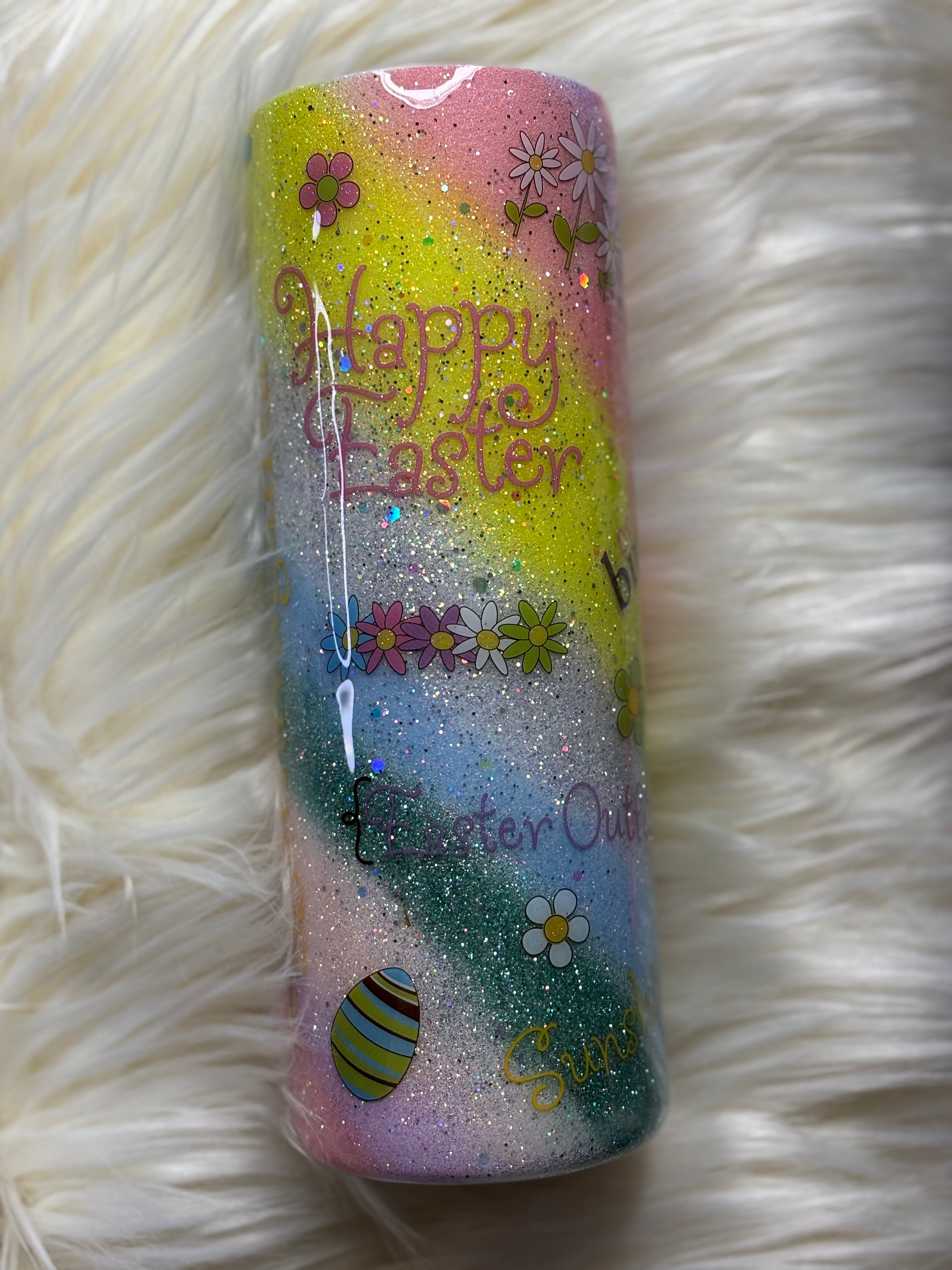 🌸 Easter Special: One-of-a-Kind Handmade 20oz Stainless Steel Tumbler 🌸