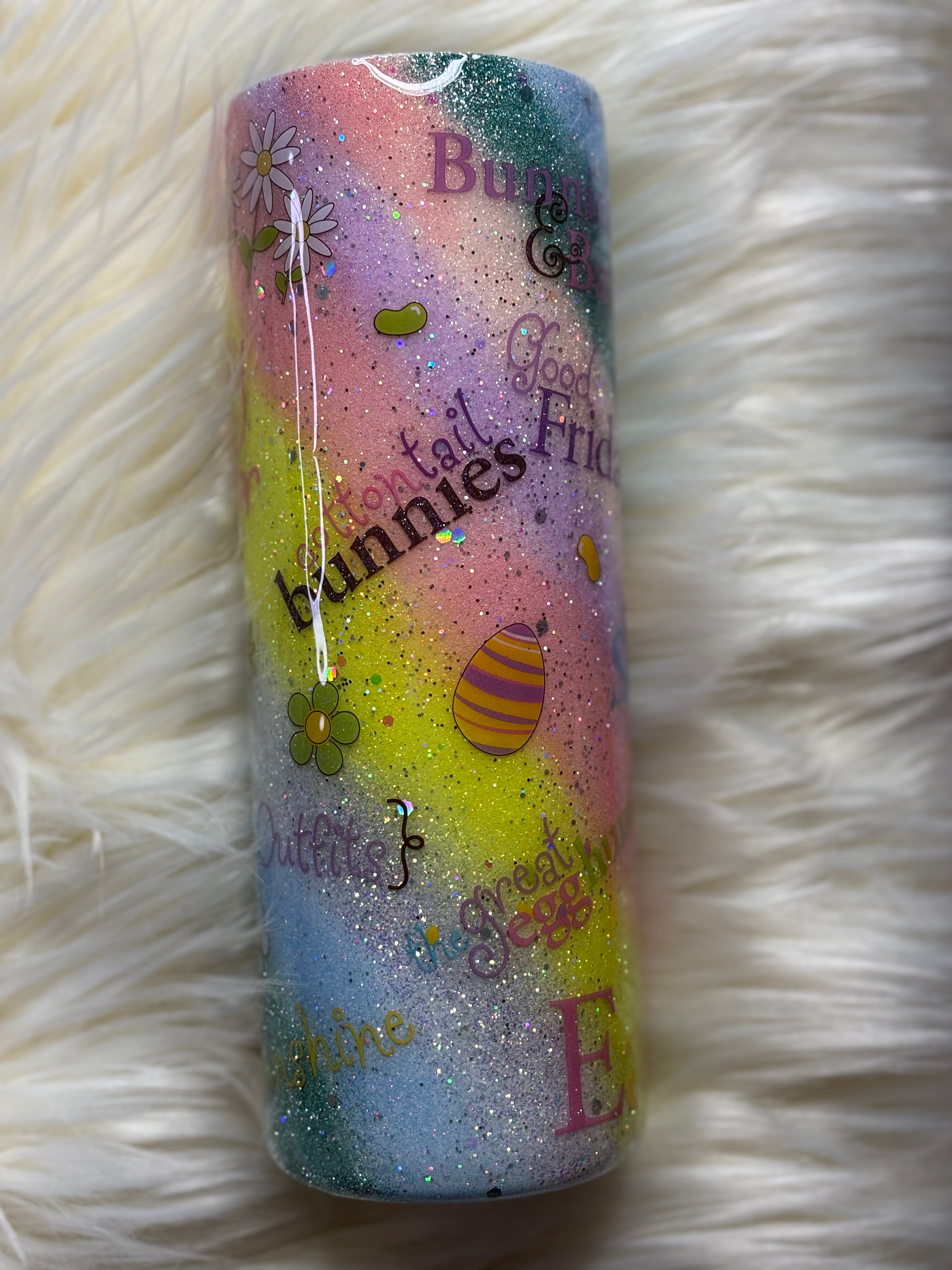 🌸 Easter Special: One-of-a-Kind Handmade 20oz Stainless Steel Tumbler 🌸