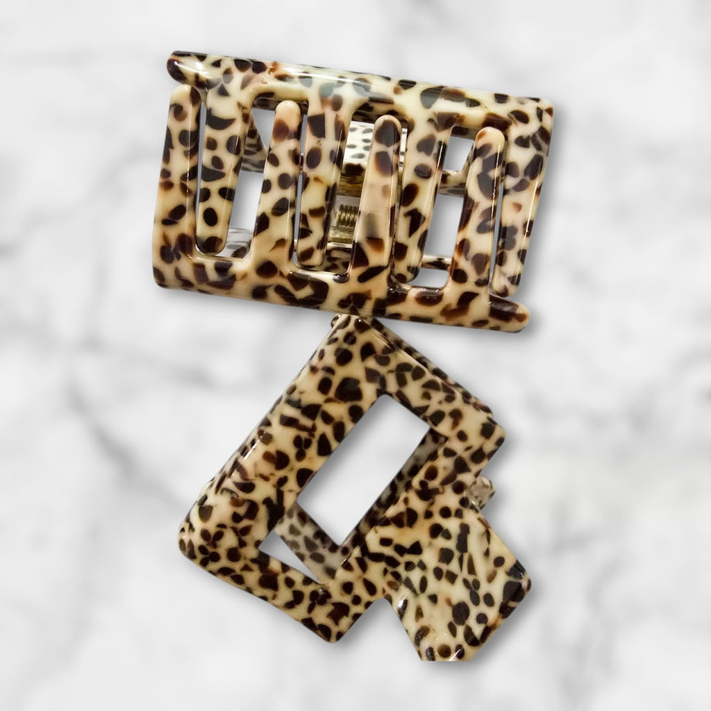 Dark & Light Brown 2-Inch Hair Clips