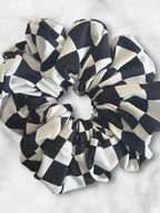 XXL Checkered Handmade Scrunchies