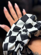XXL Checkered Handmade Scrunchies