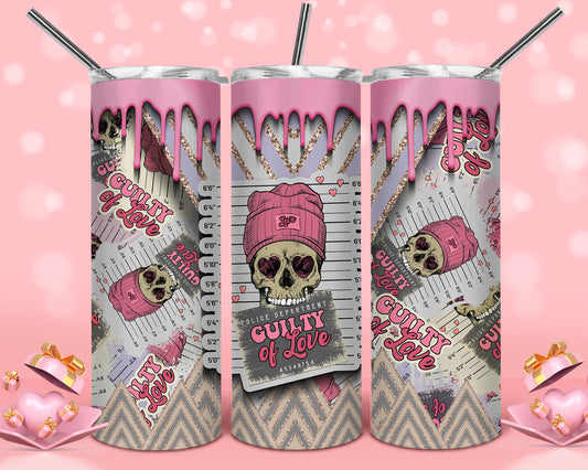 20 oz tumbler Skull
