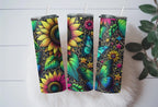 Tie-Dye Sunflower Tumbler