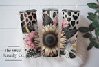 Yellow Sunflower & Leopard Tumbler