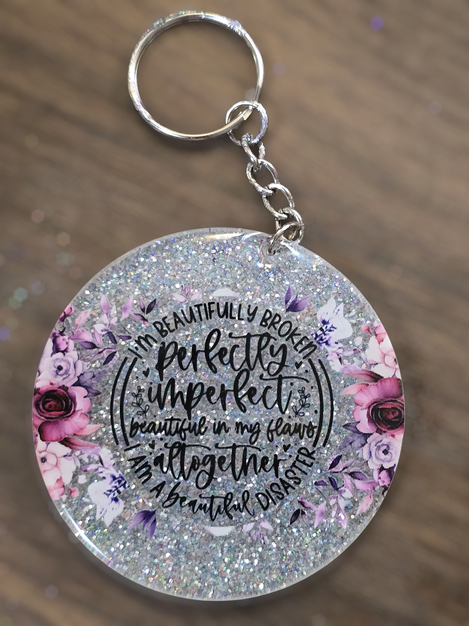 Perfectly imperfect keychain