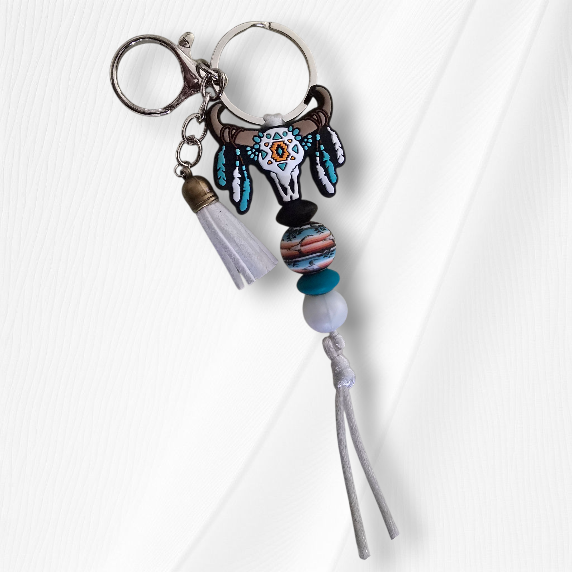 Cow Head Keychain