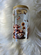 Hyland Cows Glass Tumbler