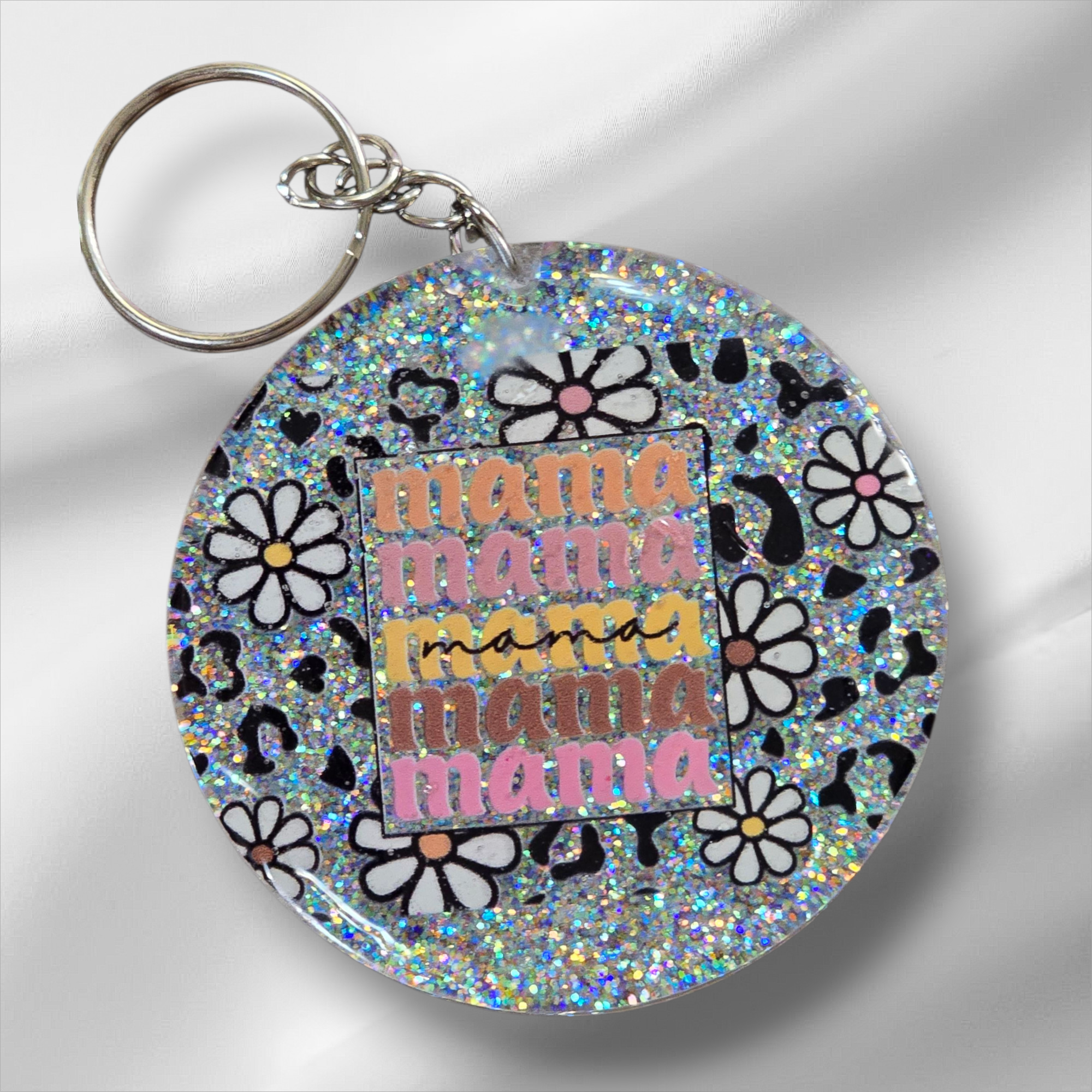 Mama Glitter keychain