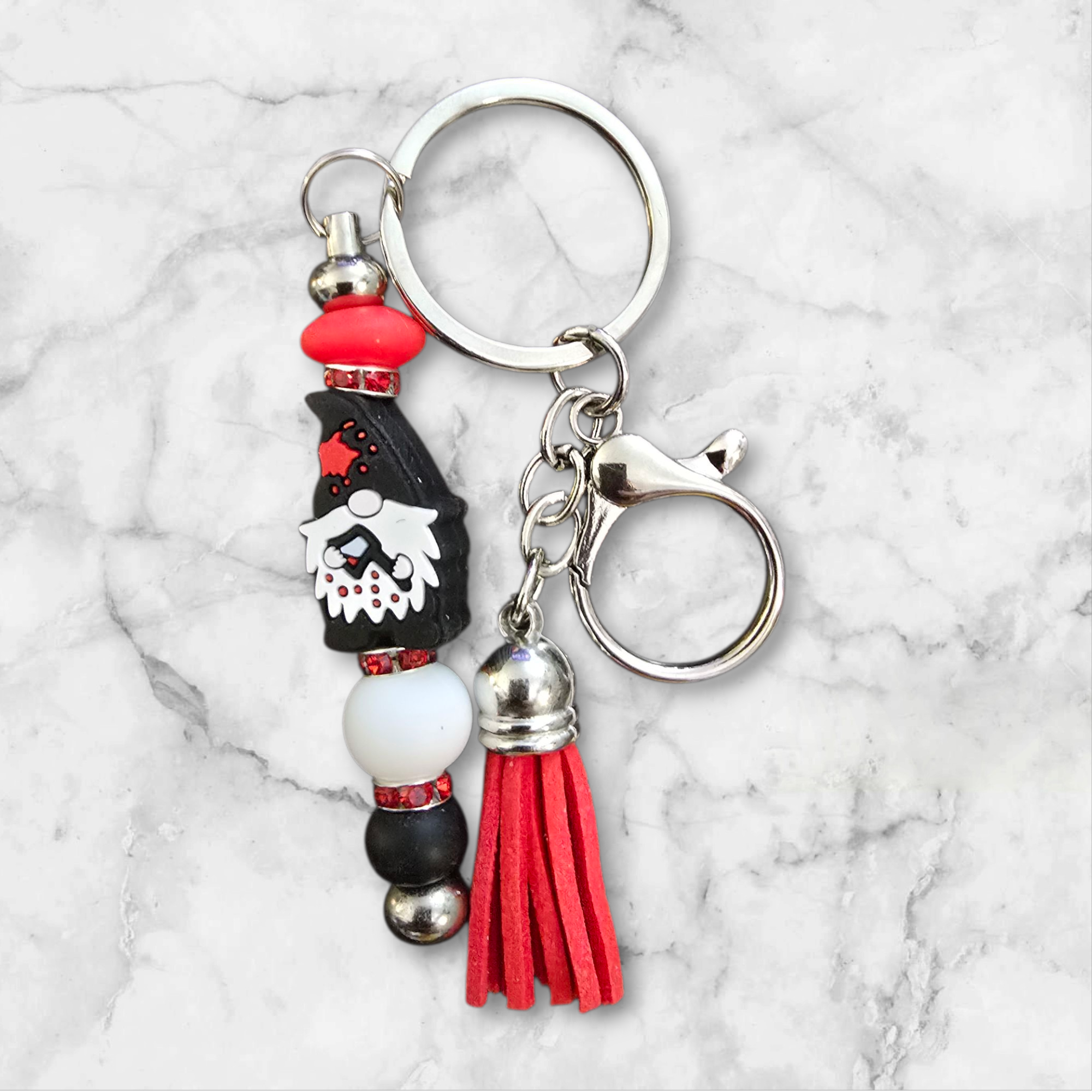 Gnome Halloween Keychain