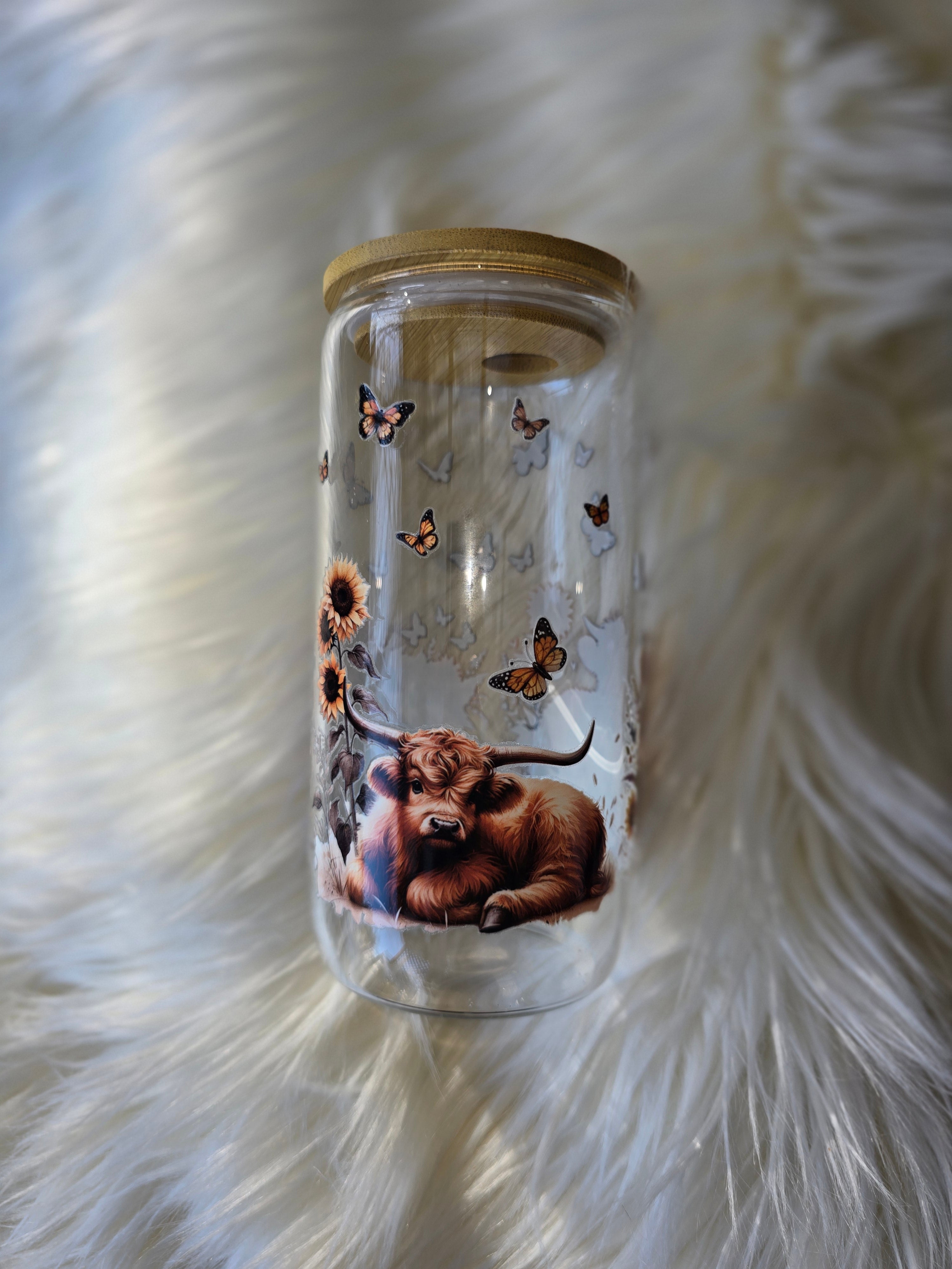 Hyland Cows Glass Tumbler