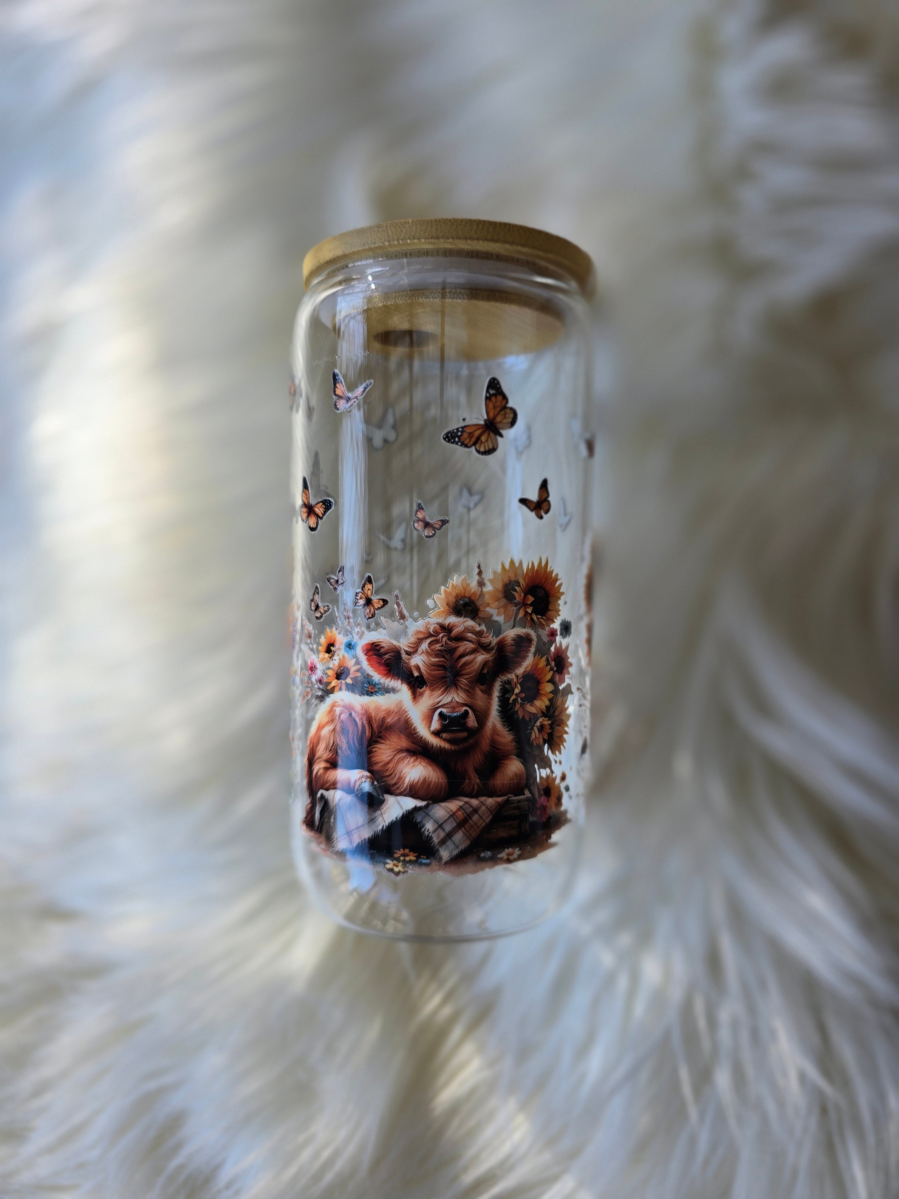 Hyland Cows Glass Tumbler